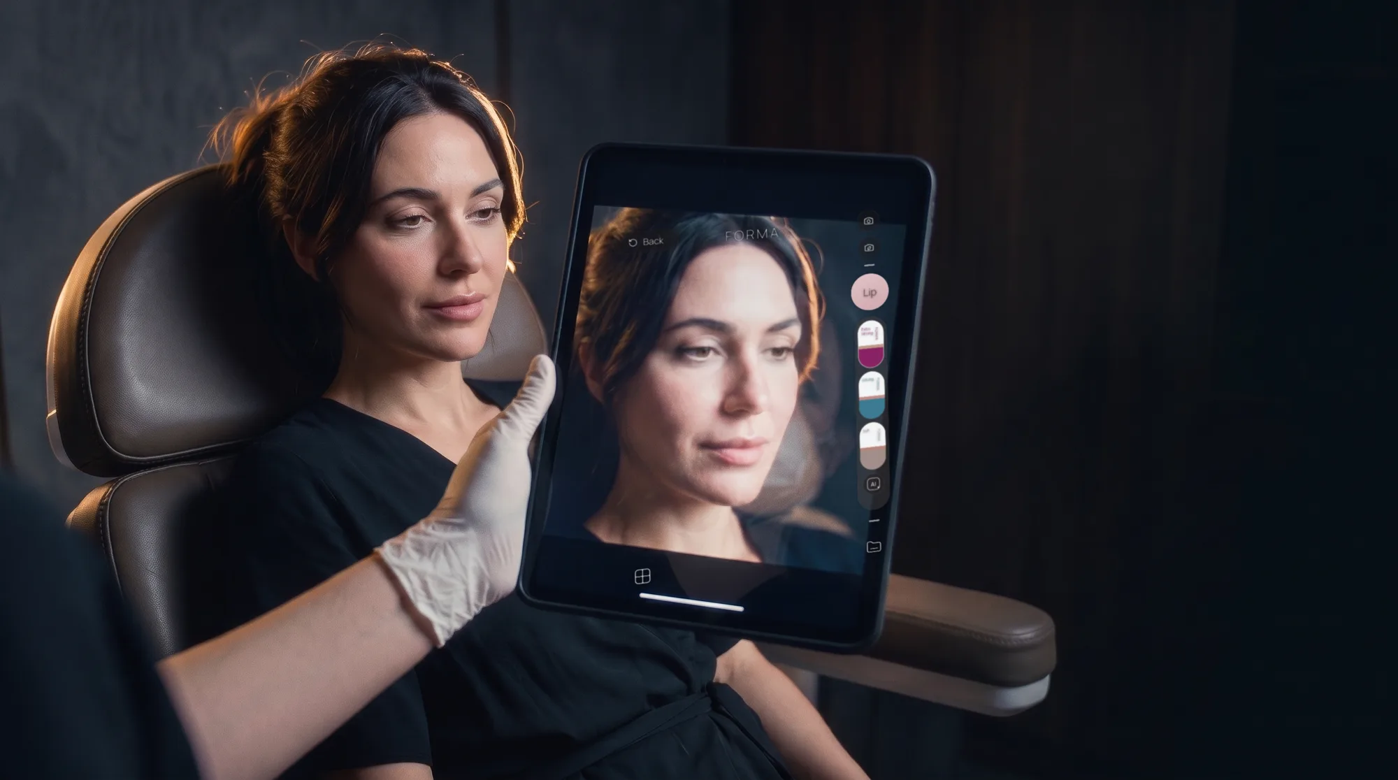 FORMA app on iPad in a clinic